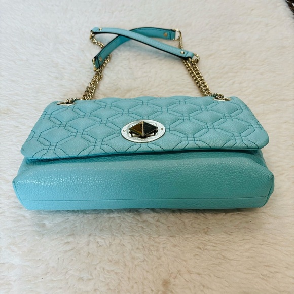 Kate Spade NY Natalia Flap Grain Leather Small Shoulder/Crossbody Bag 11”x6.5”x3 - Picture 3 of 16